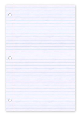 Notepad on white clipart