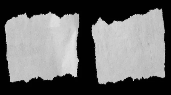 Två trasiga papper — Stockfoto