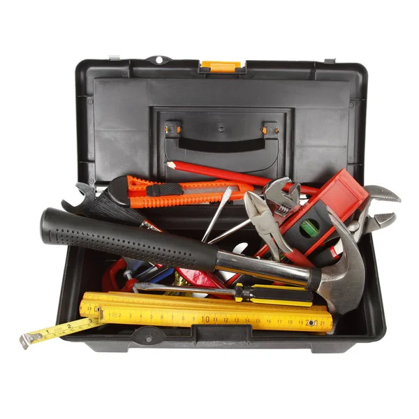 Herramientas en caja de herramientas — Foto de Stock
