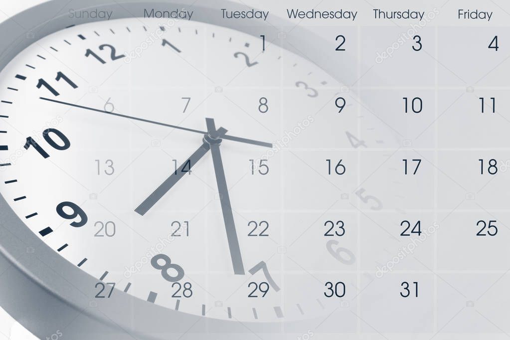 Clock and calendar