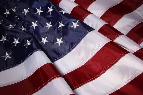 Primo piano bandiera USA — Foto Stock