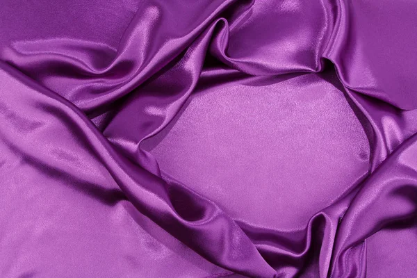Purple silk fabric — Stock Photo, Image