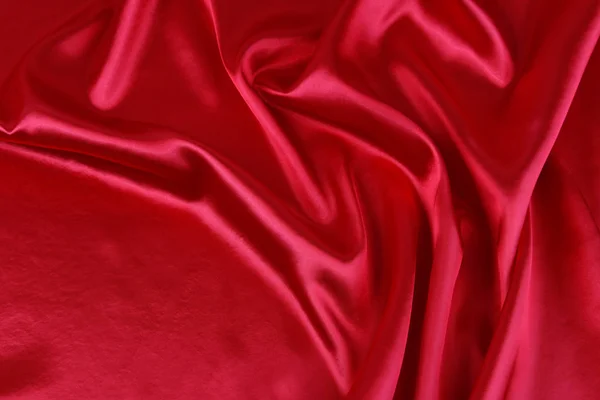 Silkeslen rött tyg — Stockfoto