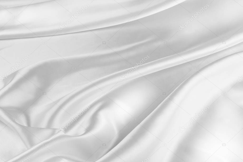 White silk fabric