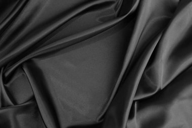 siyah ipek kumaş