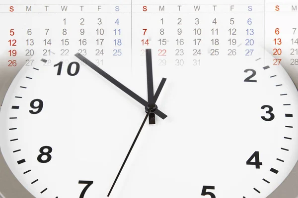 Clock and calendar — Stock Photo, Image