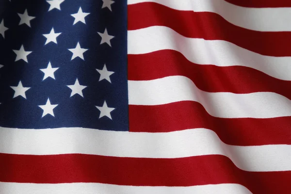 Gekräuselte US-Flagge — Stockfoto