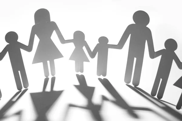 Familjen håller hand — Stockfoto