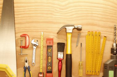 Tools on wood