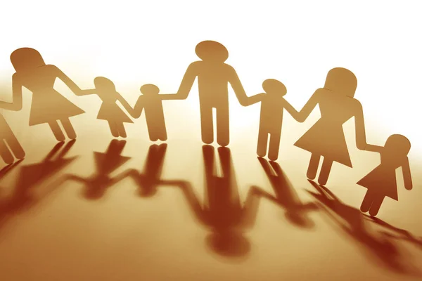 Family holding hands — Stock Photo, Image