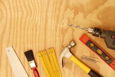 Tools on wood
