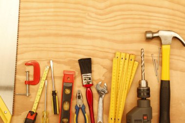 Tools on wood