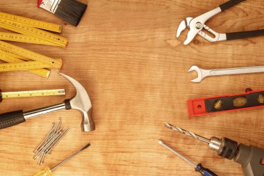 Tools on wood