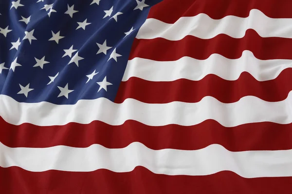 Ondulado bandera de EE.UU. —  Fotos de Stock