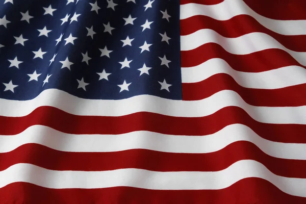 Ondulado bandera de EE.UU. —  Fotos de Stock