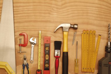 Tools on wood
