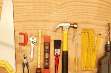 Tools on wood