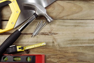 Tools on wood