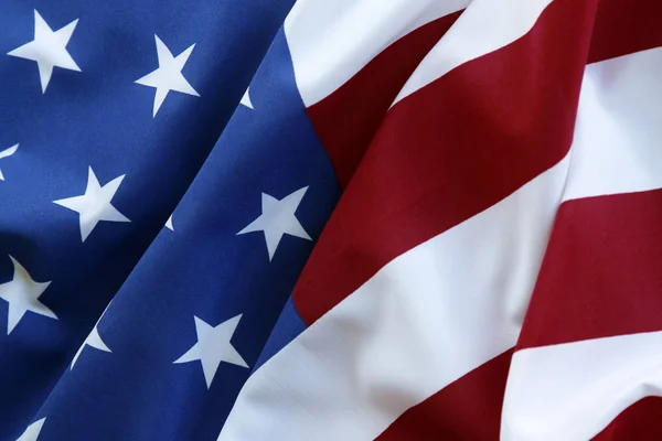 Rippled USA flag — Stock Photo, Image
