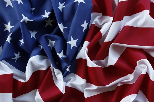 Rippled USA flag — Stock Photo, Image