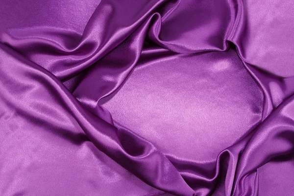 Tecido de seda roxa — Fotografia de Stock