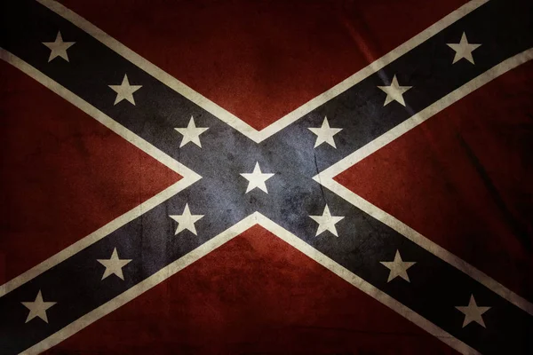 Grungy Confederate flag — Stock Photo, Image