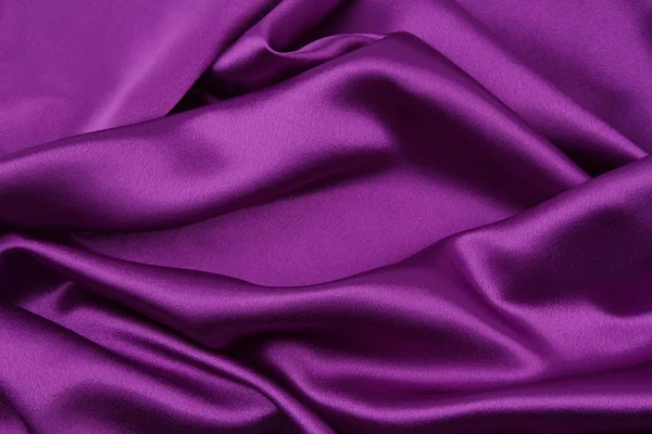 Purple silk fabric — Stock Photo, Image