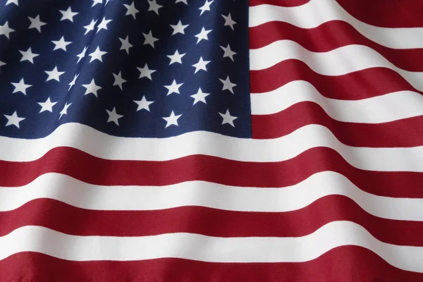 Rippled USA flag — Stock Photo, Image