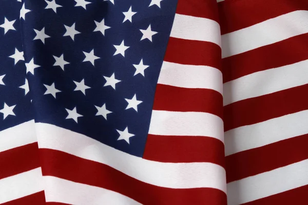 Rippled USA flag — Stock Photo, Image