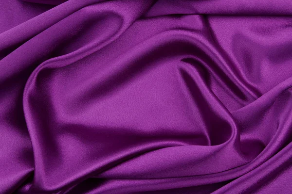 Purple silk fabric — Stock Photo, Image