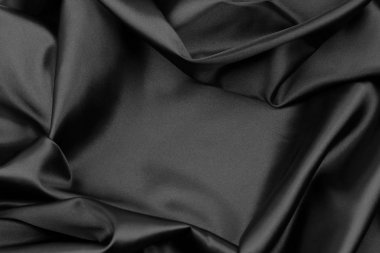 siyah ipek kumaş