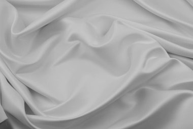 Beyaz ipek kumaş
