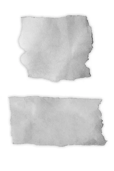 Dos pedazos de papel desgarrado —  Fotos de Stock