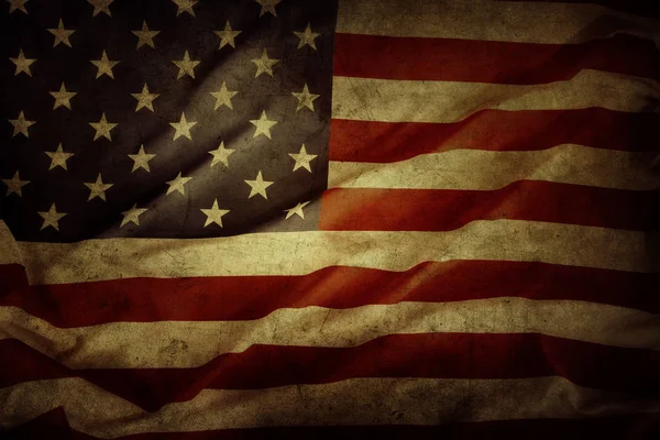 Grungy Amerikaanse vlag — Stockfoto