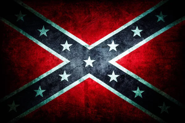 Grunge konföderációs zászló — Stock Fotó