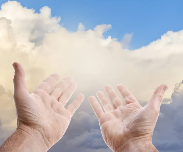 Руки в небо — стоковое фото