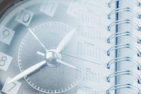 Διαχείριση του χρόνου. Ρολόι ημερολόγιο — Φωτογραφία Αρχείου