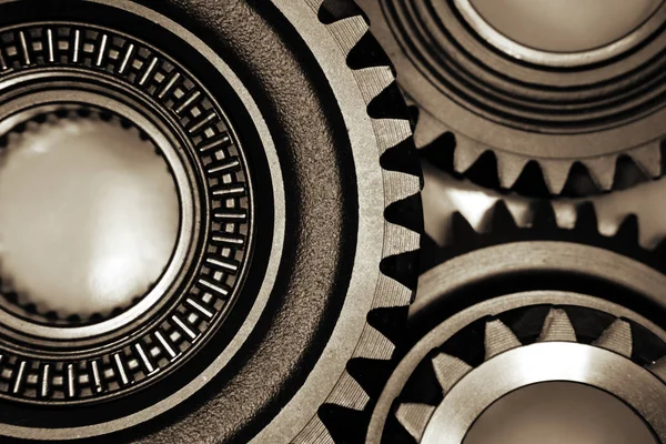 Gears joining together — Stock Photo, Image