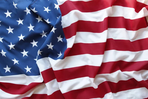 Rippled USA flag — Stock Photo, Image