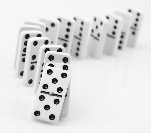 Domino di fila — Foto Stock