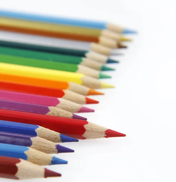 Red pencil standing out — Stock Photo, Image