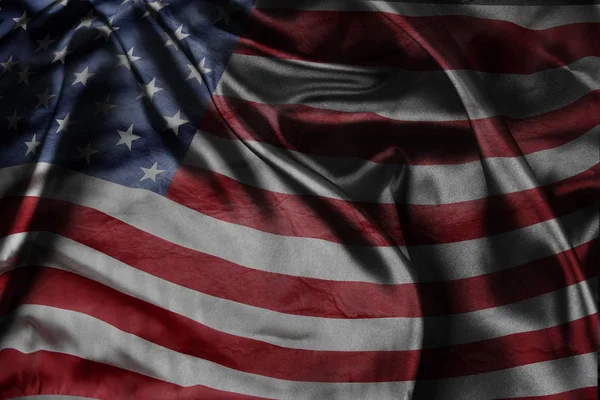 Silky American flag — Stock Photo, Image