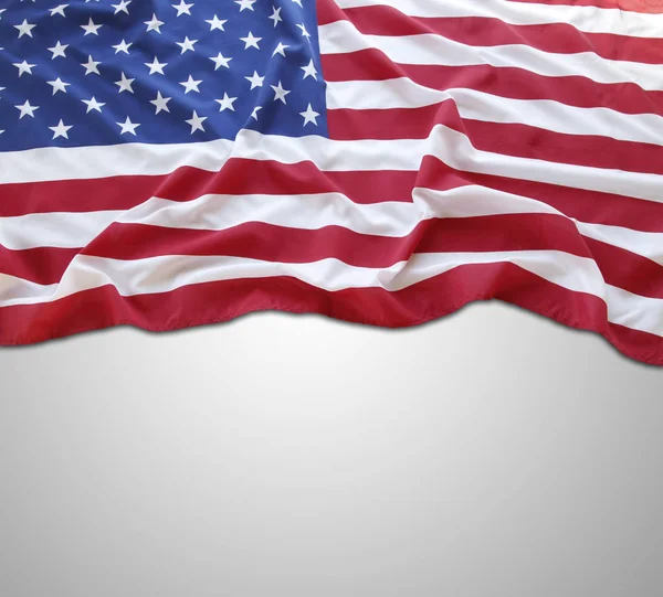 USA flagga på grå — Stockfoto