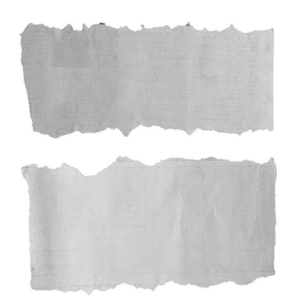 Two torn papers — Stock Photo, Image