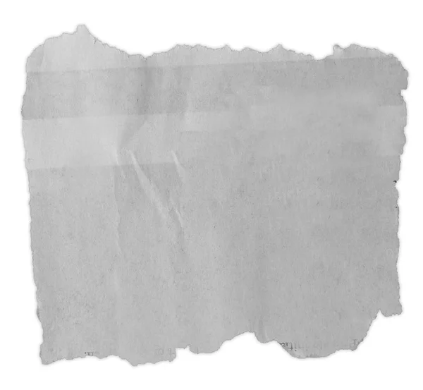 Papel rasgado sobre branco — Fotografia de Stock