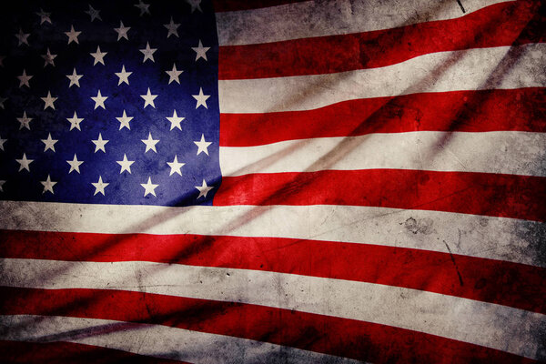 Grunge American flag