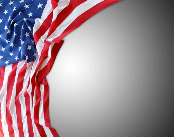 Yhdysvaltain lippu harmaalla — kuvapankkivalokuva