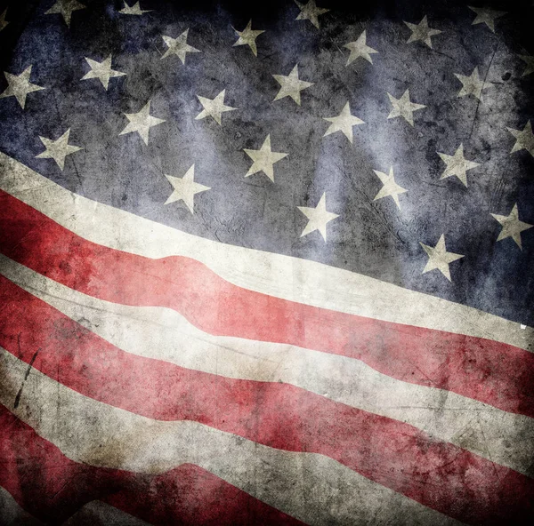 Grunge-amerikanische Flagge — Stockfoto