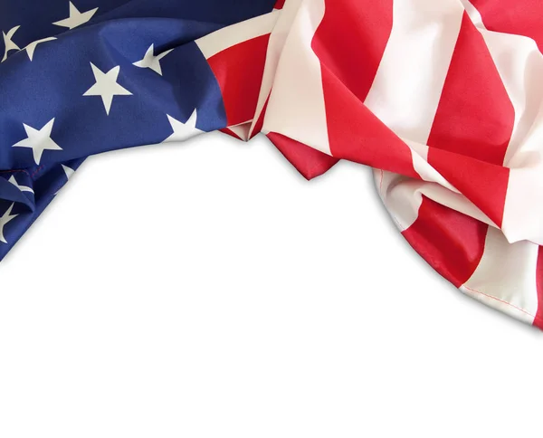 USA flag on white — Stock Photo, Image