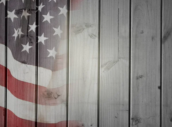 Αμερικανική σημαία στα διοικητικά συμβούλια — Φωτογραφία Αρχείου